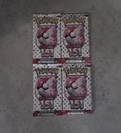 Scarlet & Violet 151 Booster Pack 4x English Sealed Pokemon TCG 2023 FAST SHIP🚚 - Image 1