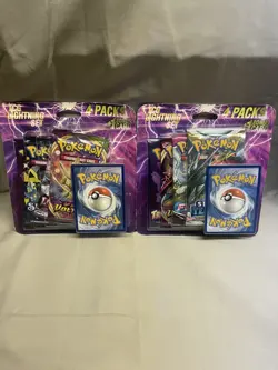 Lot Of 2 - Pokemon TCG Lightning Set 4 Packs + 1 Card Factory Sealed - Image 1