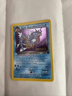 Pokemon Dark Gyarados TCG Prerelease Card 08/82 WOTC Promo Holo Tail Swirl! - Image 3