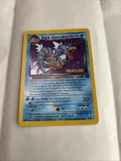 Pokemon Dark Gyarados TCG Prerelease Card 08/82 WOTC Promo Holo Tail Swirl! - Image 5