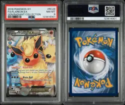 Pokemon 2016 XY Generations Radiant Collection Flareon EX #RC28 Full Art PSA 8 - Image 3