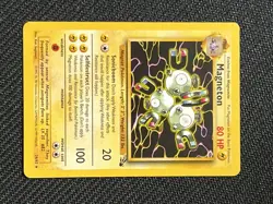 Pokemon TCG Magneton Fossil Card 26/62 Unlimited Non-Holo Rare - Image 2