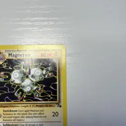 Pokemon TCG Magneton Fossil Card 26/62 Unlimited Non-Holo Rare - Image 4