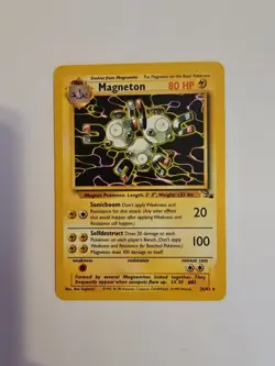 Pokemon TCG Magneton Fossil Card 26/62 Unlimited Non-Holo Rare - Image 1