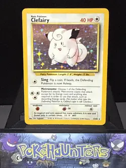 Pokemon Card Clefairy 5/102 Base Set Holo Holo Rare WOTC Played - Image 1