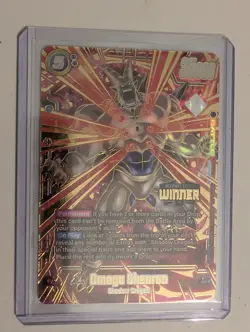Dragon Ball Fusion World Card Game Omega Shenron FB07-035 SR Winner Promo - Image 1