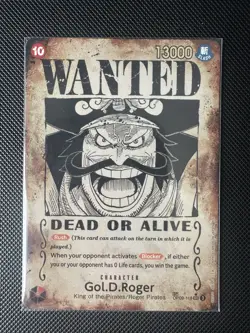 Gol D Roger OP09-118 SP Wanted Poster Manga OP13 One Piece Card English Carrying - Image 1