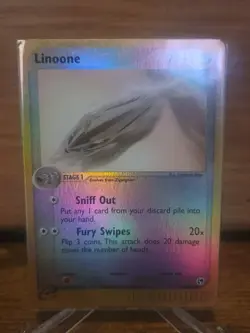 Pokemon Linoone 44/100 EX Sandstorm Reverse Holo Rare - Image 1