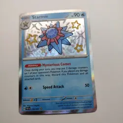 Pokemon TCG Starmie 119/091 Shiny Holo Rare Paldean Fates Baby Shiny PACK FRESH - Image 1