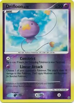 1x Drifloon - 58/100 - Common - Reverse Holo Lightly Played Pokemon Diamond & Pe - Image 1