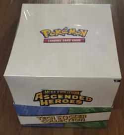 Pokemon Ascended Heroes ME2.5 Tech Sticker Collection Retail Display - Sealed - Image 1