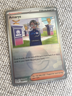 Pokemon TCG Amarys 093/131 Prismatic Evolutions - Pokeball Reverse Holo - NM - Image 1