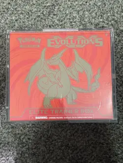 Pokemon XY Evolutions Mega Charizard Elite Trainer Box + Acrylic Case 755541090699 - Image 1