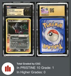 Dark Houndoom CGC Pristine 10 | Pop 1 | EX Rocket Returns 5/109 Pokemon Holo - Image 3
