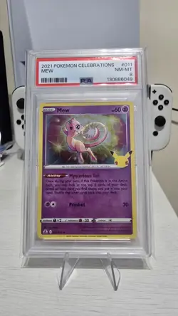 Pokemon TCG Mew 25th Celebrations 011/025 Holo Rare PSA 8 NM-M - Image 1