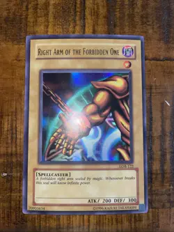 Right Arm of the Forbidden One LOB-122 The Legend of Blue Eyes White Dragon... - Image 1