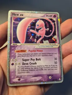 Pokemon Mew EX Holon Phantoms Holo Rare Card 100/110 Vintage TCG - Image 4