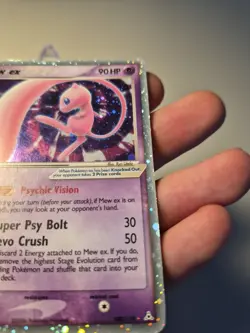 Pokemon Mew EX Holon Phantoms Holo Rare Card 100/110 Vintage TCG - Image 5