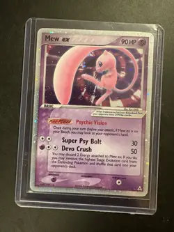 2006 Pokemon EX Holon Phantoms Mew EX Holo Foil Rare 100/110 - Image 1