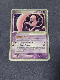 2006 Pokemon EX Holon Phantoms Mew EX Holo Foil Rare 100/110 - Image 2