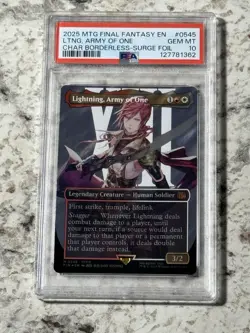 Lightning, Army of One SURGE FOIL 545 PSA 10 GEM MINT (MTG Final Fantasy 2025) - Image 1