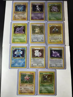 Pokemon Vintage Lot 11 Cards Holo WOTC 1999 1st Edition Fossil Jungle Base Set 2 - Image 1