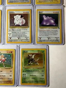 Pokemon Vintage Lot 11 Cards Holo WOTC 1999 1st Edition Fossil Jungle Base Set 2 - Image 3