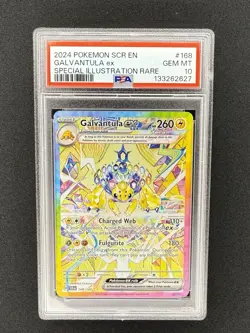 PSA 10 Galvantula ex 168/142 Special Illustration Rare Pokemon TCG Stellar Crown - Image 1
