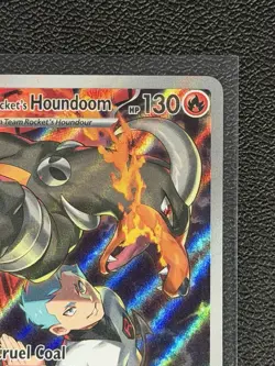 Team Rocket's Houndoom 191/182 Illustration Rare Destined Rivals NM Pokemon - Image 4