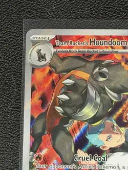 Team Rocket's Houndoom 191/182 Illustration Rare Destined Rivals NM Pokemon - Image 5
