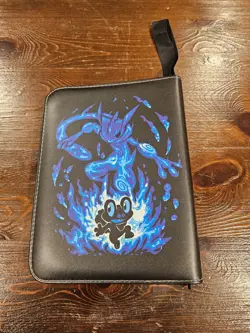 Pokemon Mewtwo and Mew TCG Binder 3 Ring 4 Pocket w/Holo Cards - Image 2