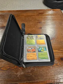 Pokemon Mewtwo and Mew TCG Binder 3 Ring 4 Pocket w/Holo Cards - Image 3