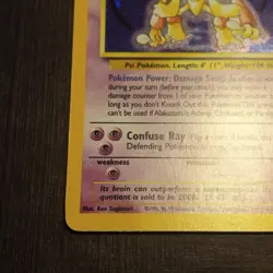 Alakazam 1/130 - Holo Rare - Base Set 2 - VINTAGE WOTC POKEMON CARD - NM/M - Image 5