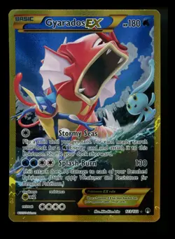 Gyarados EX 123/122 XY Breakpoint 2016 Full Art SECRET Holo Rare Pokemon Card - Image 1