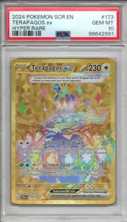 2024 Pokemon SCR Stellar Crown Terapagos ex #173 PSA 10 Gem Mint Hyper Rare EN - Image 1