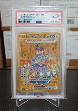 2024 POKEMON SCR EN-STELLAR CROWN HYPER RARE #173 TERAPAGOS EX PSA 10 - Image 1