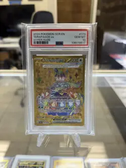 2024 POKEMON SCR EN-STELLAR CROWN HYPER RARE #173 TERAPAGOS EX PSA 10 - Image 1