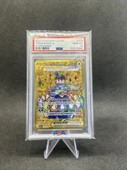 2024 POKEMON SCR EN-STELLAR CROWN HYPER RARE #173 TERAPAGOS EX PSA 10 - Image 1