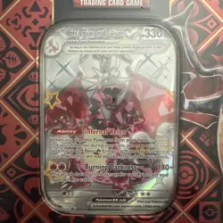 Pokemon TCG Scarlet & Violet Paldean Fates, Charizard EX, Sealed Tin - Image 2