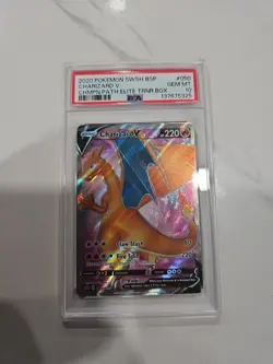 Pokemon Charizard V SWSH050 Sword & Shield Promo Holo 220 HP PSA 10 EN - Image 1