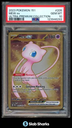 2023 POKEMON SV 151 - MEW EN #205/165 MEW EX ULTRA-PREMIUM COLLECTION PSA 10 - Image 1