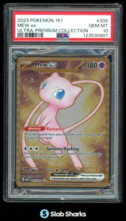 2023 POKEMON SV 151 MEW EN #205/165 MEW EX ULTRA PREMIUM COLLECTION PSA 10 - Image 1