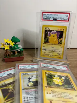 Pokemon 1999 Pikachu #58 Base Set 1st Edition Yellow Cheeks PSA 5 - Image 4