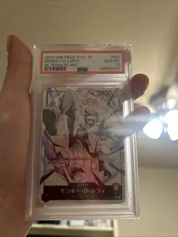 Monkey.D.Luffy (001) (Parallel) ST21-001 Starter Deck EX: Gear 5 Foil PSA 10 - Image 1