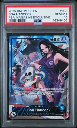 One Piece CCG Boa Hancock PSA Magazine Exclusive Promo OP07-038 PSA 10 Gem Mint - Image 1