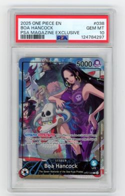 One Piece CCG Boa Hancock PSA Magazine Exclusive Promo OP07-038 PSA 10 Gem Mint - Image 1