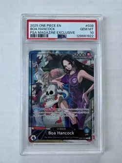 One Piece PSA 10 Boa Hancock OP07-038 PSA Magazine Exclusive Promo Card - Image 1