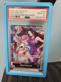 PSA 10 2025 One Piece PSA Magazine Exclusive Promo Boa Hancock OP07-038 - Image 1