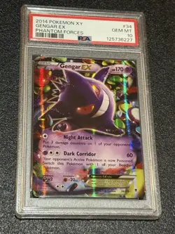 PSA 10 Gengar EX 34/119 Pokemon 2014 XY Phantom Forces Ultra Rare GEM MINT 💎 - Image 2