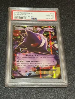 PSA 10 Gengar EX 34/119 Pokemon 2014 XY Phantom Forces Ultra Rare GEM MINT 💎 - Image 3